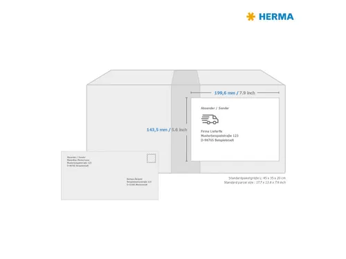 Herma 4249 Premium Adresetiketten A4 199.6x143,5mm Wit 200 stuks
