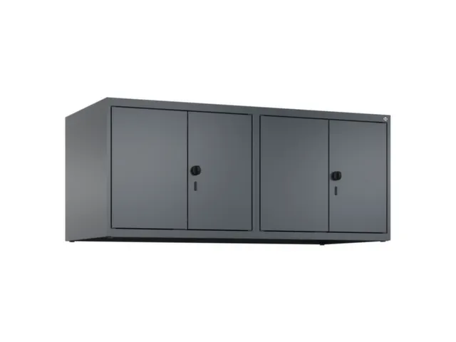 opzetkast,v. locker,4vak.,vak B 300mm,HxBxD 500x1200x500mm,vleugeldeur