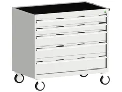 ladekast HxBxD 980x1050x650mm 5laden romp RAL7035 front RAL7035