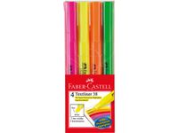 tekstmarker Faber-Castell 38 4 kleuren op blister