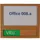Premium Deurbord Houtlook met schuif Vrij Bezet Groen Rood 150x130mm