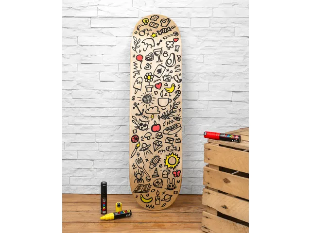 Verfstift Posca PC8K Brede punt 8mm schuin beige