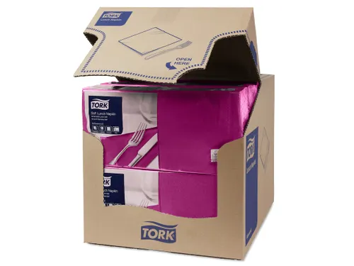 Tork 477865 Soft Lunchservet Advanced Paars 33x33cm