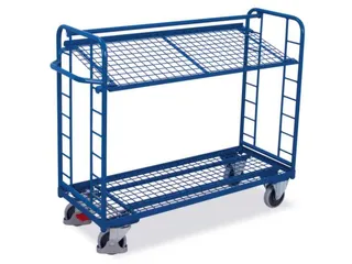 Bijzetwagen 2 Etages Draadgaas 250kg Laadvlak 1320x537mm - 1