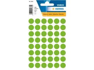 HERMA 1865 Multipurpose etiketten Rond 13mm Groen 240 stuks - 1