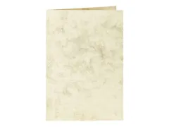 Correspondentiekaart Papicolor dubbel 105x148mm marmer ivoor pak 6 st