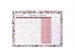 Agenda mensuel Pukka Pad Bloom A3, non daté, beige