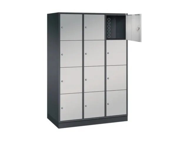 grootvolume-lockersysteem,HxBxD 1950x1220x600mm,3x4vakken,cil.-slot