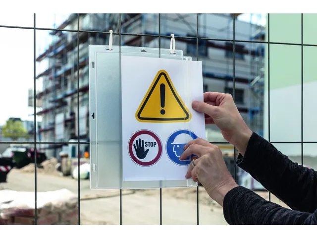 DURABLE waterbestendige infohoes A4 met kabelbinders