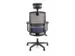 Chaise de bureau Linea Tekna 01/PT noir/bleu avec accoudoirs 3D