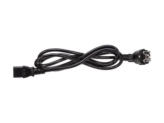 CÂBLE D'alimentation - Noir - CEE 7/7 90° + C13 - 1.5m - 3G1.0mm²