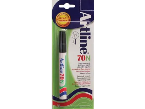 Permanent marker Artline 70 zwart (op blister)