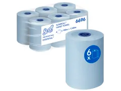 Handdoekrol Scott Essential Slimroll 1-laags 190m blauw 6696