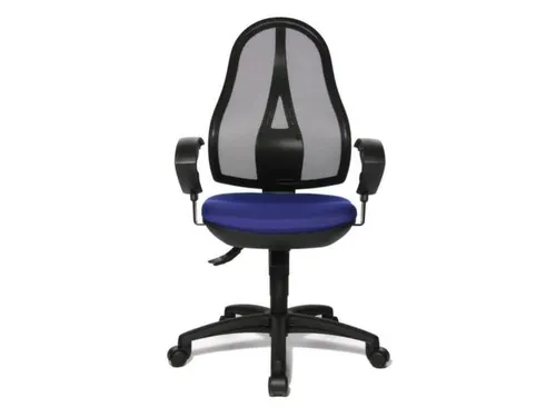 Bureaustoel Zitting Blauw Netrug Zwart Zitting H X B X D 430-510X 480X