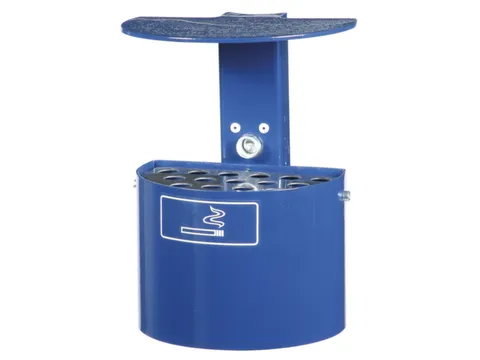 Asbak 2 Liter 290x200mm Wandmontage Halfrond Kobaltblauw