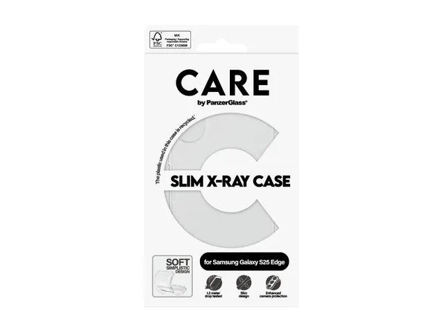 PanzerGlass CARE by X-Ray Case Samsung S25 Edge, Hoes, Samsung,