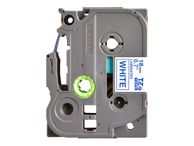 Labeltape Brother P-touch TZe-243 standaard 18mm blauw op wit