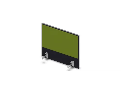 opzetpaneel bureau aanbouw zijkant CC-zwart BN7048-groen 600mm