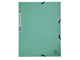 Elastomap Exacompta aquarel A4 3 kleppen 400gr glanskarton groen - 2