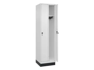 locker,HxBxD 1950x500x500mm,2vak,vak B 250mm,draaigrendel,sokkel - 2
