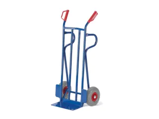 steekwagen,draagverm. 250kg,lucht-banden,steekplaat BxD 400x180mm - 1