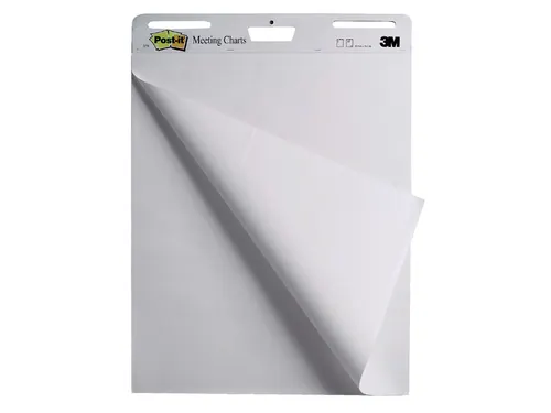 Meeting chart 3M Post-it 559 Super Sticky 635x762mm blanco 4+2 gratis