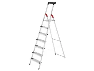 veiligheidsladder,eenzijdig,7 XXL treden,Stand H 1,5m,balk L 2,33m - 1