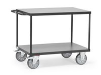 Zware Tafelwagens 2401 Ral7016 600kg 2 Etages 1000x600mm Houten Plaat