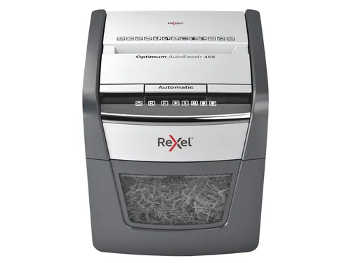 Papiervernietiger Rexel Optimum Auto+ 45X snippers 4x28mm