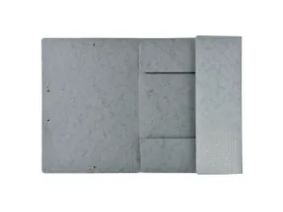 Elastomappen A4 glanskarton 3 kleppen monobloc-Grijs - 3