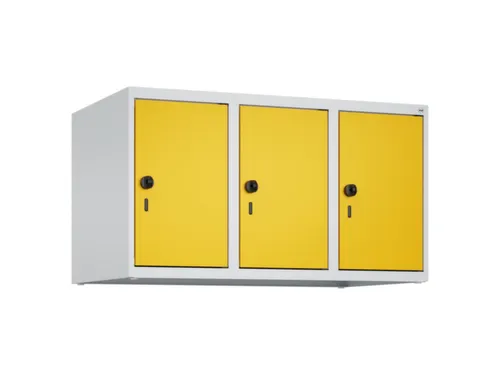 opzetkast,v. locker,3vak.,vak B 300mm,HxBxD 500x900x500mm,draaigrendel