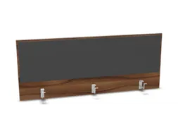 opzetpaneel bureau aanbouw achter NP-tiepolo nut antraciet 1400mm