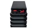 Module de classement Big Box 4 tiroirs Glossy - Noir brillant