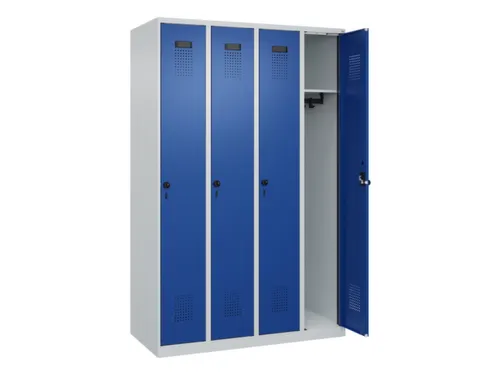 locker,HxBxD 1850x1200x500mm,4vak,vak B 300mm,draaigrendel