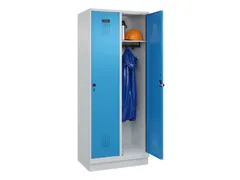 locker,HxBxD 1950x800x500mm,2vak,vak B 400mm,draaigrendel,sokkel