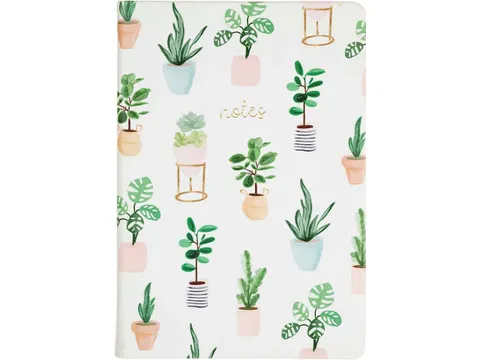 Notitieboek Èccolo Succulent lijn ca.15x20cm 80gr. 256pag.