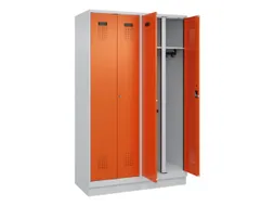 locker voor scheiding van kleding,HxBxD 1950x1200x500mm,4vak