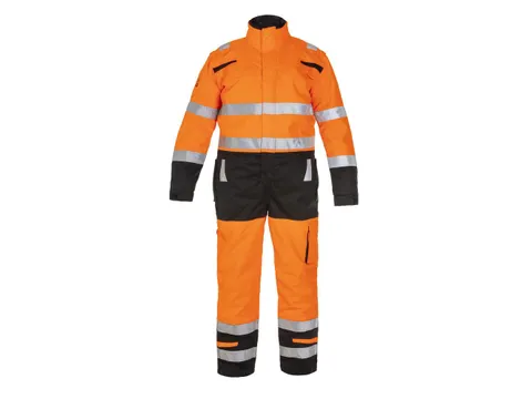 Hydrowear Meta coverall, fluo oranje/zwart, maat 2XL, per stuk