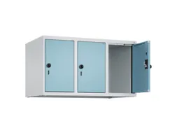 opzetkast,v. locker,3vak.,vak B 300mm,HxBxD 500x900x500mm,draaigrendel