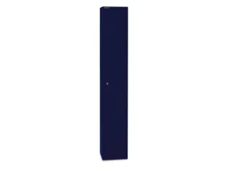 garderobekast,HxBxD 1802x305x305mm,1vak,cil.-slot,romp oxfordblauw - 2