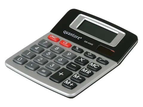 Quantore GR-430Q Dualpower Rekenmachine met 8-cijferig display