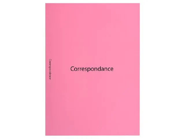 40 bedrukte inlegmappen 22x31cm Briefwisseling Roze