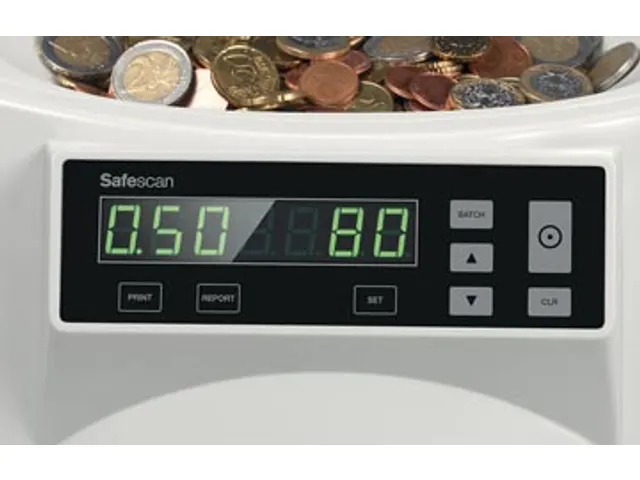 Safescan 1250 Muntenteller en sorteerder Euro