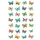 Sticker Etiket Herma 6819 Vlinder Glitter Folie 32 stuks