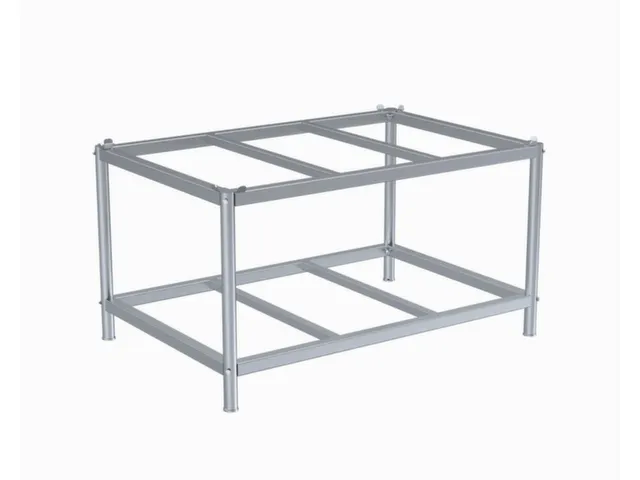 Support de palettes 657x1216x816mm acier argent