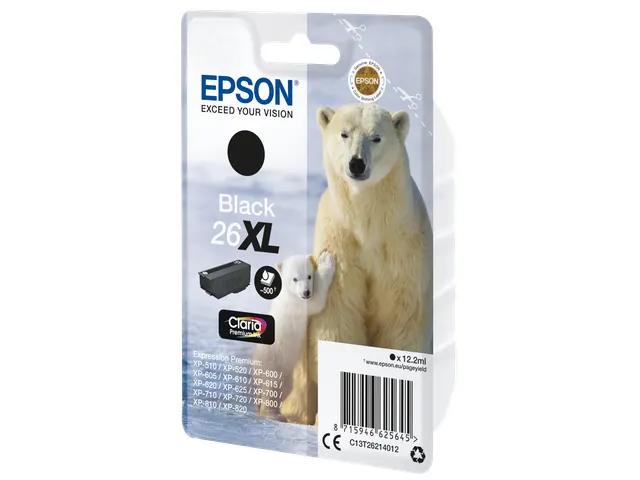 Singlepack Black 26XL Claria Premium Ink