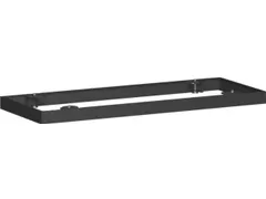 sokkel,v. roldeurkast,HxB 50x1000mm,metaal,zwart