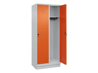 locker,HxBxD 1950x800x500mm,2vak,vak B 400mm,draaigrendel,sokkel - 2