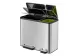 Ecocasa Recycler Pedaalemmer 30+15 Liter mat RVS