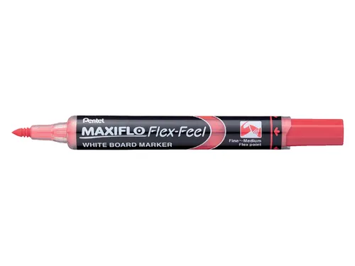 Viltstift Pentel MWL5SBF Maxiflo whiteboard rood 1-5mm